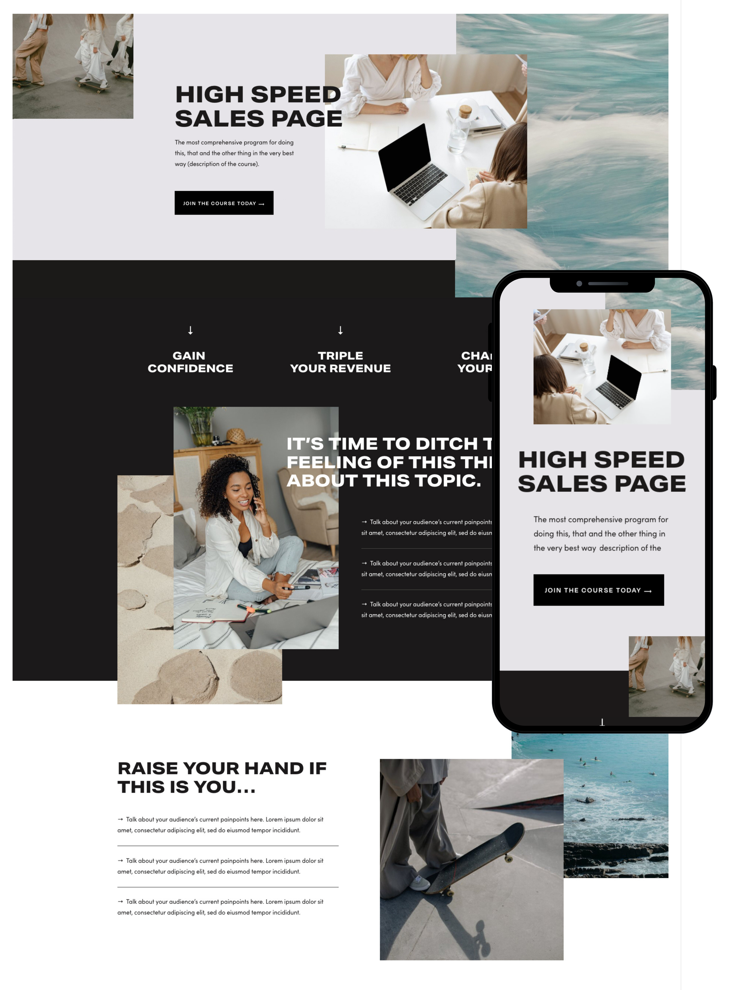 Sales Page Design | Elite Launch Design - Create in Washington dc for Higher Conversions