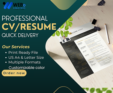 Elegant Resume Design Service, CV designs, CV writing in Washington dc For Gain Job